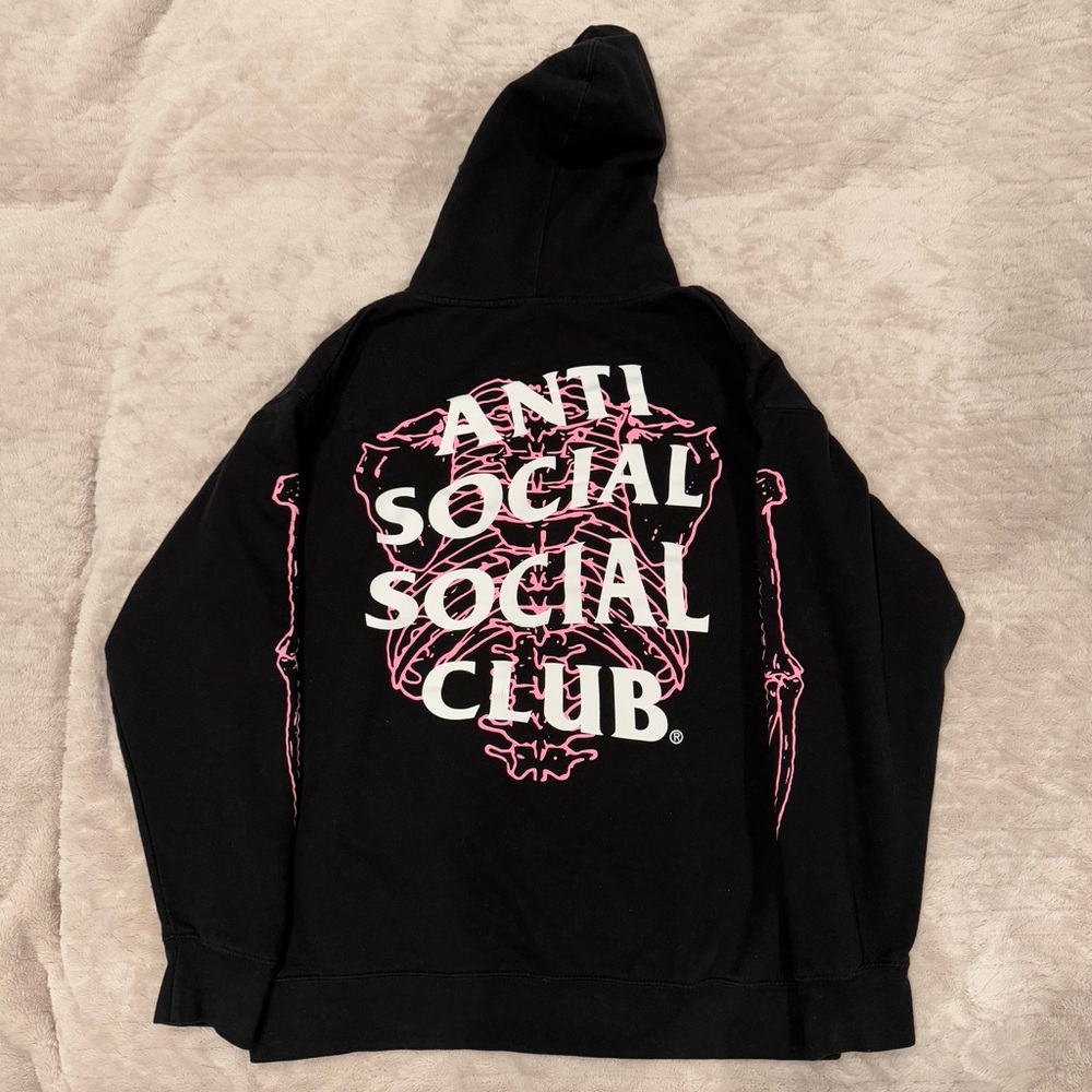 Anti Social Social Club Skeleton Hoodie Men’s L